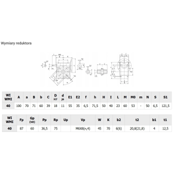 Reduktor PM 040 1/15 63 B14